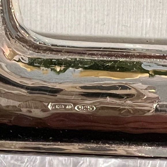 ARGENTO SC - Sterling Silver Hammered Frame - 5 x 7 Made in Italy - Picture 4 of 8